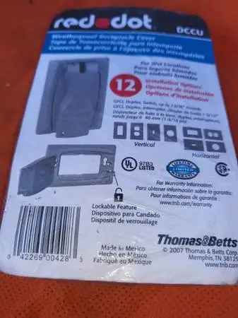 OUTDOOR ELECTRIC OUTLET COVER