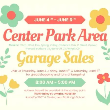 Center Park Area Garage Sales