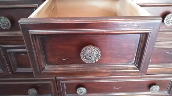 9-Drawer Dresser + matching Mirror - stain grade
