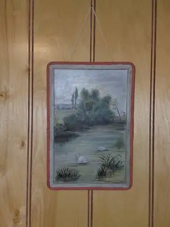 Vintage school slate chalkboard