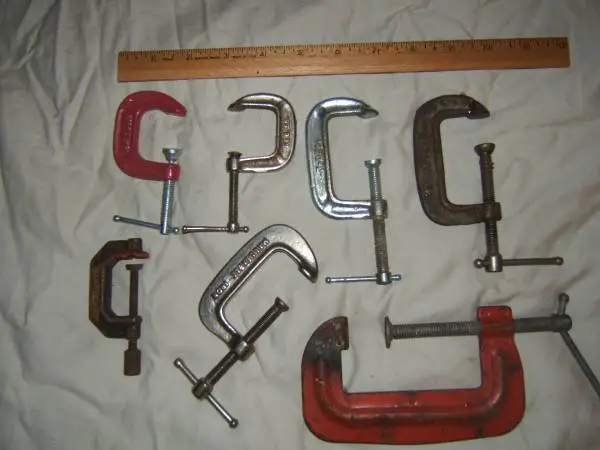 Clamp lot of 7   /  all usa made