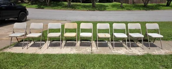 Vintage High Quality Folding Chairs - Mid-Century Modern - Fair Cond.
