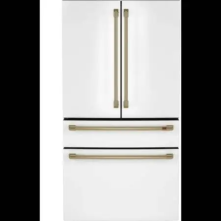 CAFE 36 MATTE WHITE CD FRENCH 4 DOOR FRIDGE (OUT OF BOX)