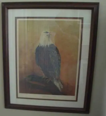 American Eagle, Dayton Artist:  Pat Whipp Artist Proof Lithograph, CA