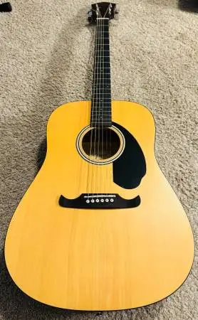 Fender FA-125 Acoustic Dreadnought Guitar NEW STRINGS & SETUP!