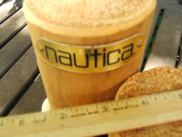 VERY RARE- VINTAGE NAUTICA CLOTHING BRAND WOOD ADVERTISING SIGN