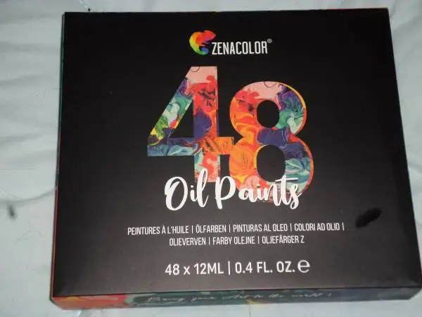 Zenacolor Oil Paint Set 48x12ml (0.4oz) New