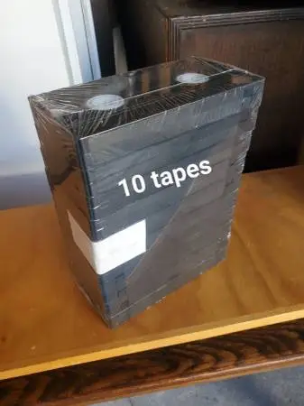 Blank VHS tapes