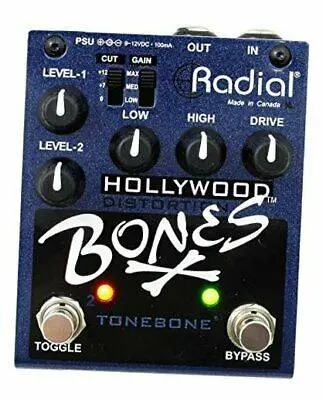 TUBE SOUND Radial Bones Hollywood Dual Distortion Pedal