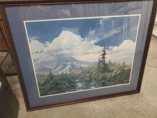 Mountain sign print