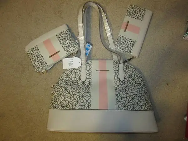 3 Colors New w Tag Womens Satchel Bag Time and Tru 3 Piece Set