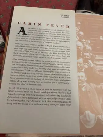 Cabin Fever the book was a gift 🎁 new hardback