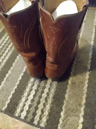 Leather  cowboy boots  9 EE