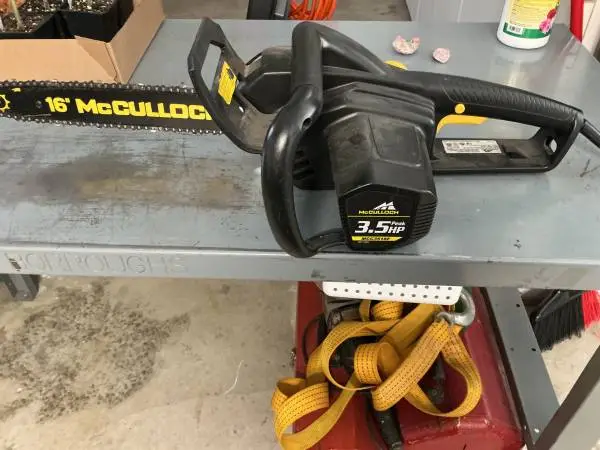 McCulloch chain saw electric