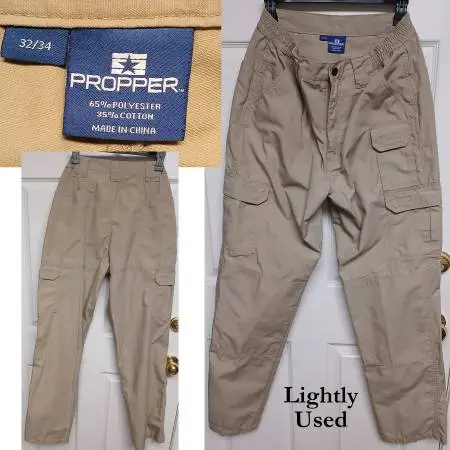 GOOD USED PROPPER Tactical, Hiking or Utility Cargo Pants 32X34