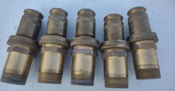 Powhatan 465 Fire Hose Spray Nozzles 5 Total with Connectors