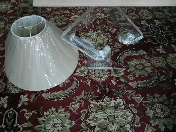 Early 70s Van Teal Lucite Lamp,  $500