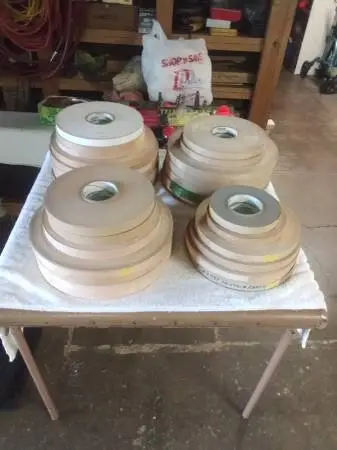 29 rolls of Edgemate hardwood edge banding