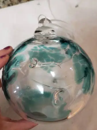 Blown Glass Globe with Hanging Loop