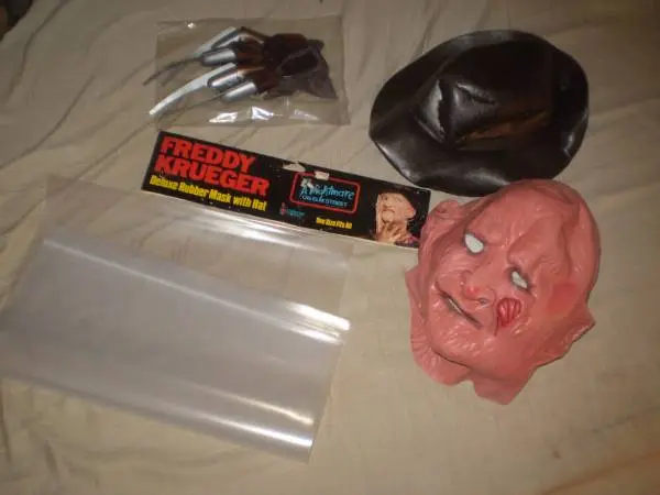 FRED KRUEGER FREDDYS MASK/HAT/GLOVE CLAW COSTUME-NIGHTMARE ELM STREET