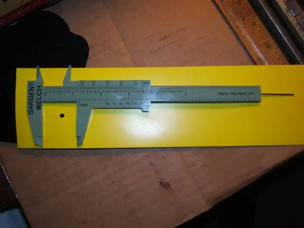 PAV Patented Sargent-Welch PVC Double Rule Scale Vernier Caliper -5 -