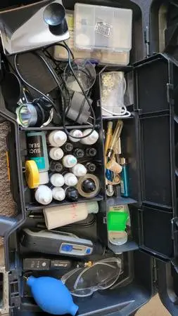 Professional windshield chip and crack repair tools