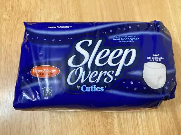 SleepOvers by Cuties, Underwear for Girls and Boys, Large 60-125 lbs,