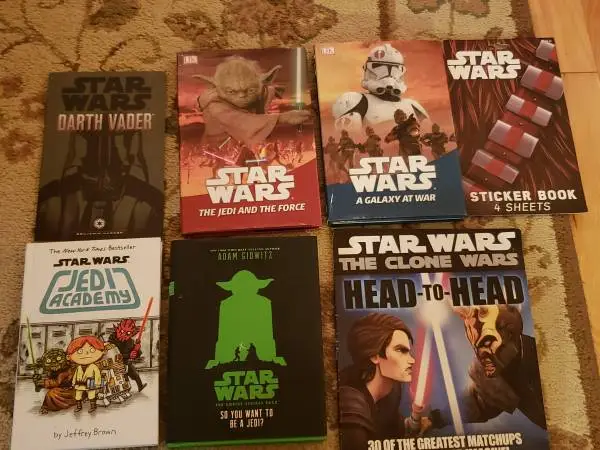 Star Wars Books (6) & Stickers