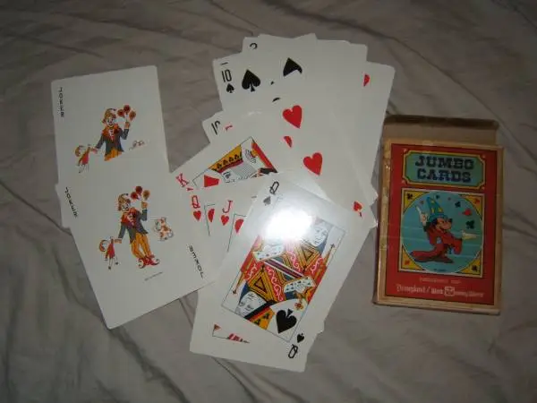 Vintage, Disneyland/Walt Disney World, Jumbo Playing Cards