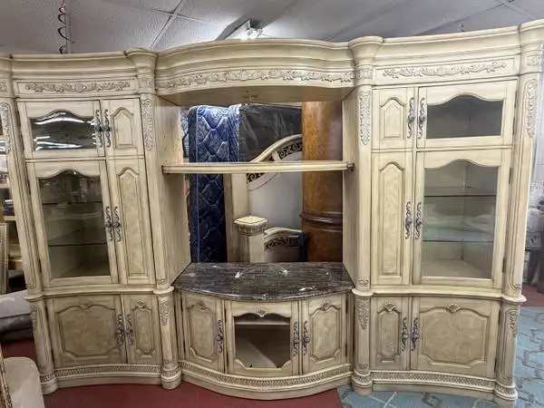Ornate Grand Entertainment Center & Media Console