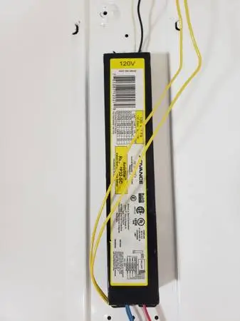 2 Fluorescent Ceiling Lights. White. 48 Inches Long