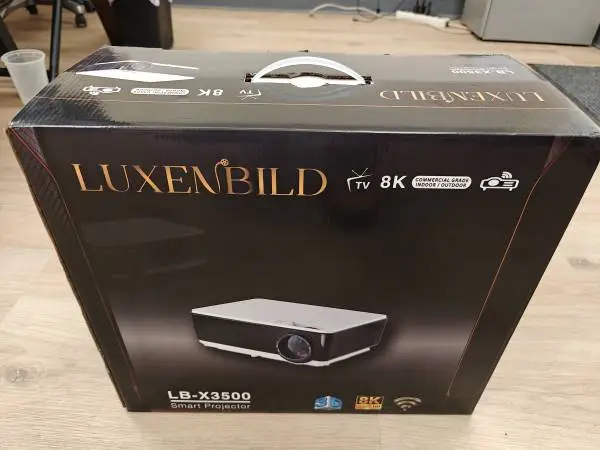 LuxenBild Home Theater Bundle – Projector + Soundbar + 100′′ Screen