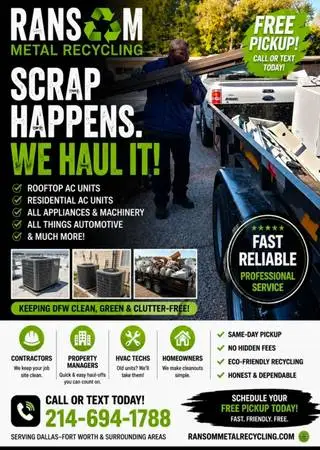 Free Scrap Haul Away: Roof Top AC UNITS included