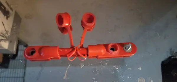 Red Multi-Battery Overmolded Cable Assembly for 2 Battery Setups 04362