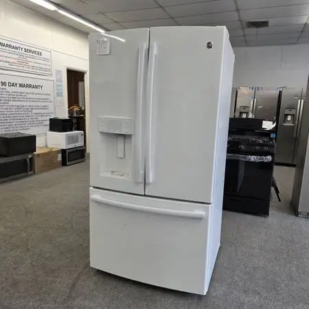 36 Inch GE White French Door Refrigerator