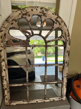 Decorative mirror. Metal