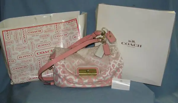 Great original Coach Kristen Op Art Hombre hobo hand bag