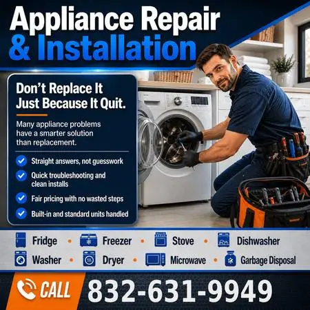 ✅⭐Appliance Repair & Installation | Fast Fixes No Long Waits