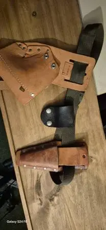 Tool Belt with Leather Holsters