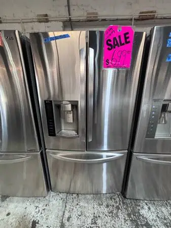 LG 36” stainless steel fridge working perfect