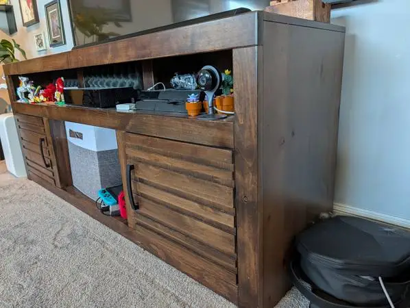 Wood TV console for sale, OBO