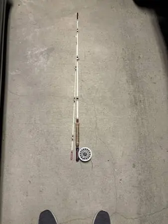 Fly rod and reel rod kwik taper professional no. Fy-A-500 8’6” ft. 2pc. Reel