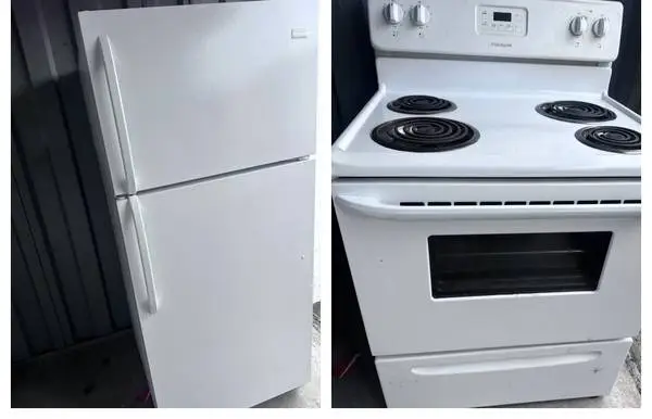 Matching Frigidaire Refrigerator and Stove