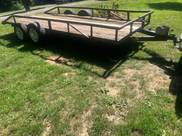 6ft4in wide by 16ft long car hauler/equipment /utility trailer/nice