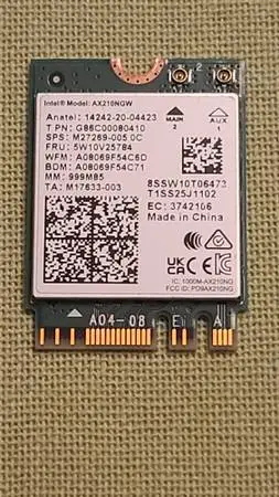 Intel AX210 AX210NGW WiFi-6E m.2 NvMe 2230 laptop network cards