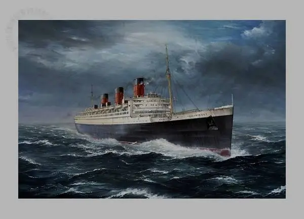 LARGE ROBERT LLOYD QUEEN MARY PRINT