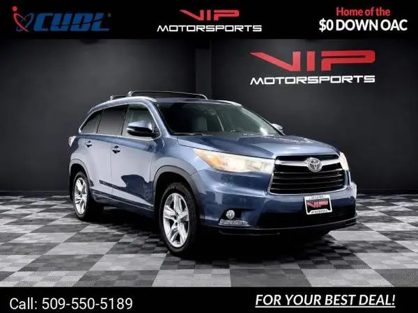 2015 Toyota Highlander Limited suv Shoreline Blue Pearl