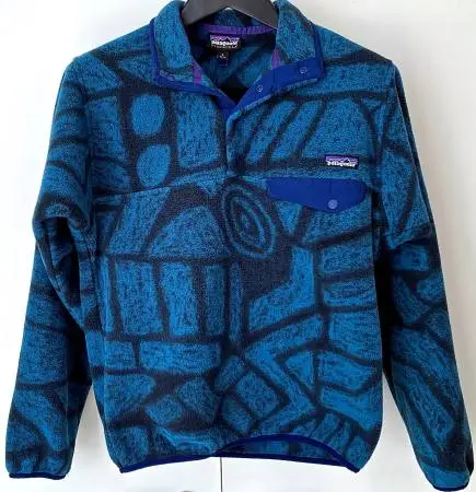 Patagonia Synchilla snap fleece jacket sweater top SHALE shnv pullover