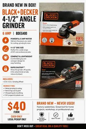 Brand new angle grinder for sale!