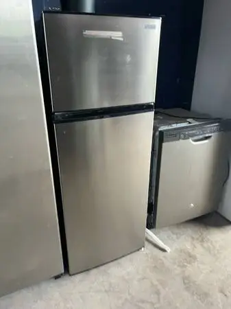 Stainless steel studio fridge